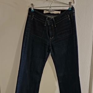Earnest Am I dark blue wide leg jeans